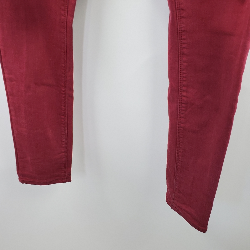 PacSun Bullhead High Rise Skinniest Jeans Red Boho Colored Denim - Picture 3 of 9